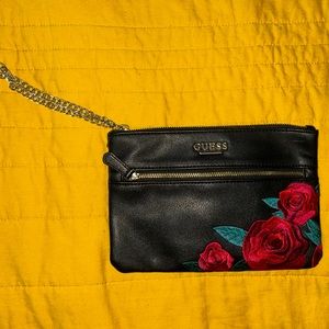 GUESS leather rose wristlet 🌹🌹🌹